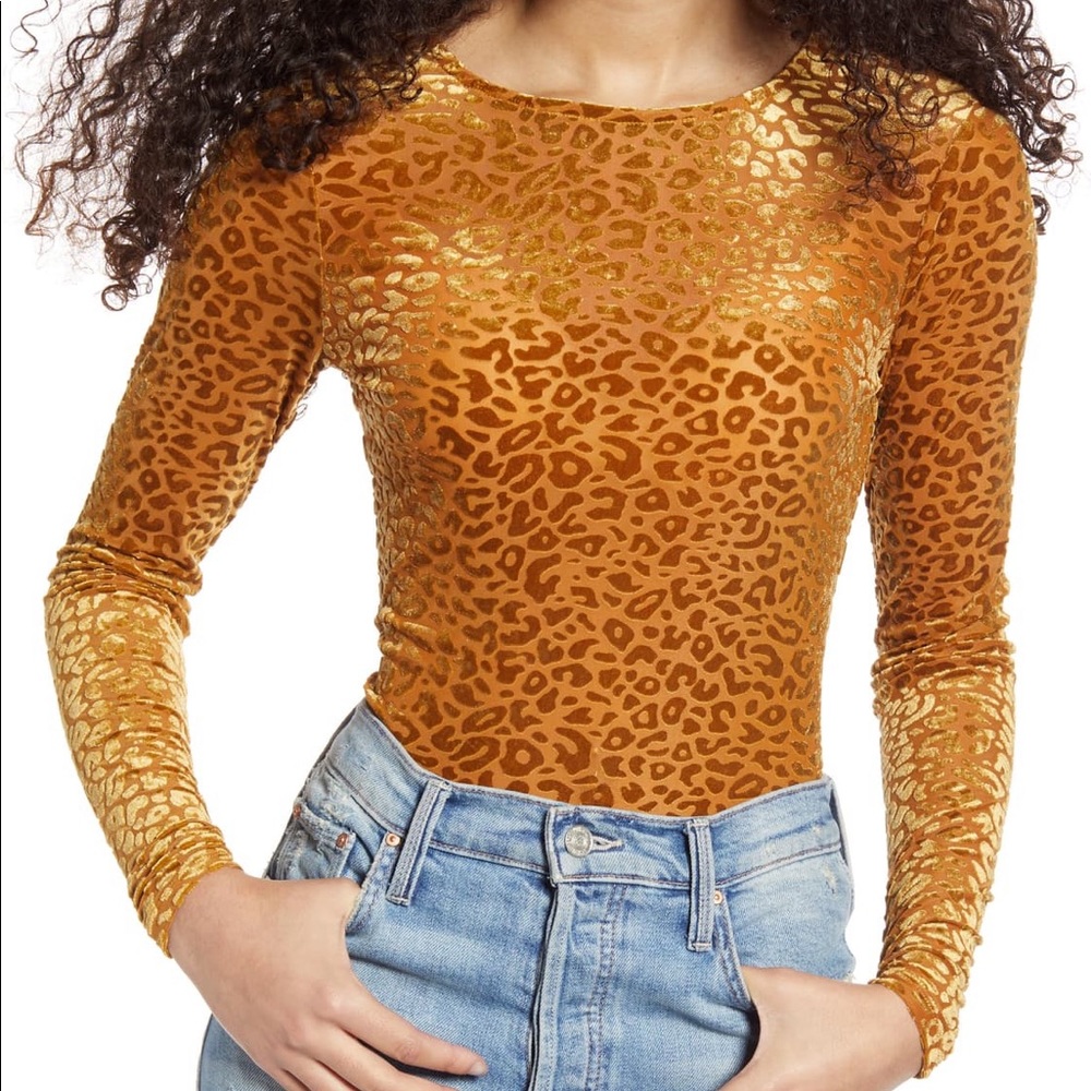 NORDSTROM | Leopard Burnout Top